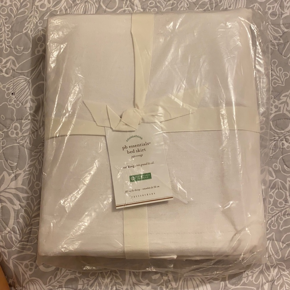 PB essentials bed skirt